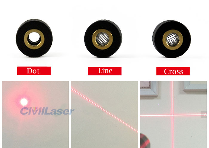 648nm 10mW-200mW Red Laser Module Dot Line Cross Focus Adjustable